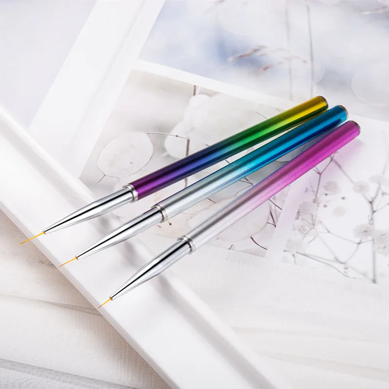 

Nail Painting Pen 7mm&9mm&11mm Drawing Brush Liner Brush Ultrafine Brush Head Gel Polish Crystal Nail Art Manicure Tools