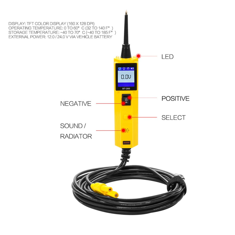 AUTOOL BT260 прибор для тестирования электрических замыканий Электрический
