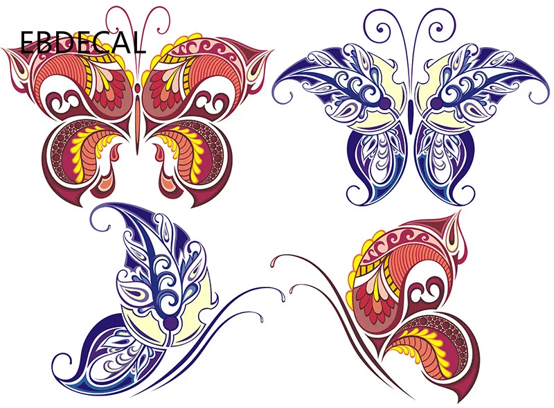 EBdecal бабочка для авто машина бампер окно переводные наклейки чемодана DIY Декор