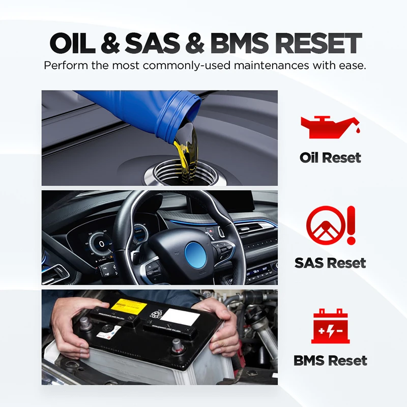 Запуск CR629 OBD2 сканер двигателя SRS ABS подушка безопасности Диагностика активного