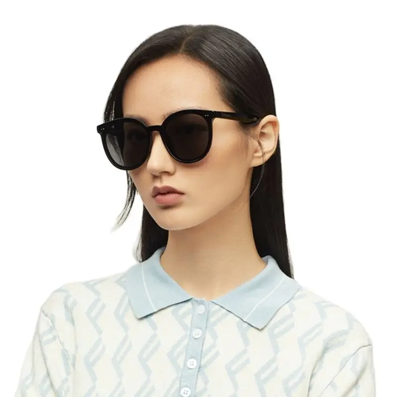 

PARZIN Nylon Sunglasses Men Retro Round Frame Stylish Driving Sun Glasses for Women Fashion 2021 UV400 Outdoor Black Zonnebril