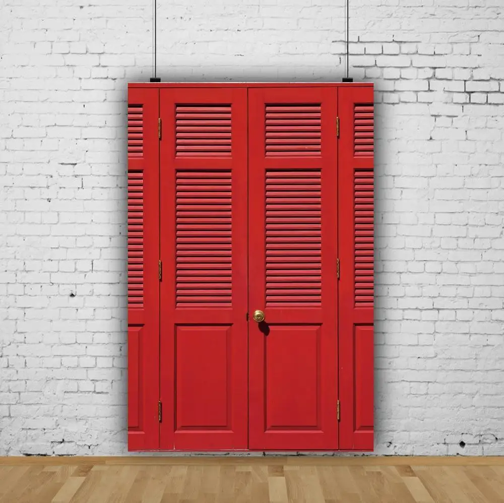 

Barn Photography Background Red Barn Wooden Door Backdrop for Photo Studio Newborn Photographic Photo Booth Props