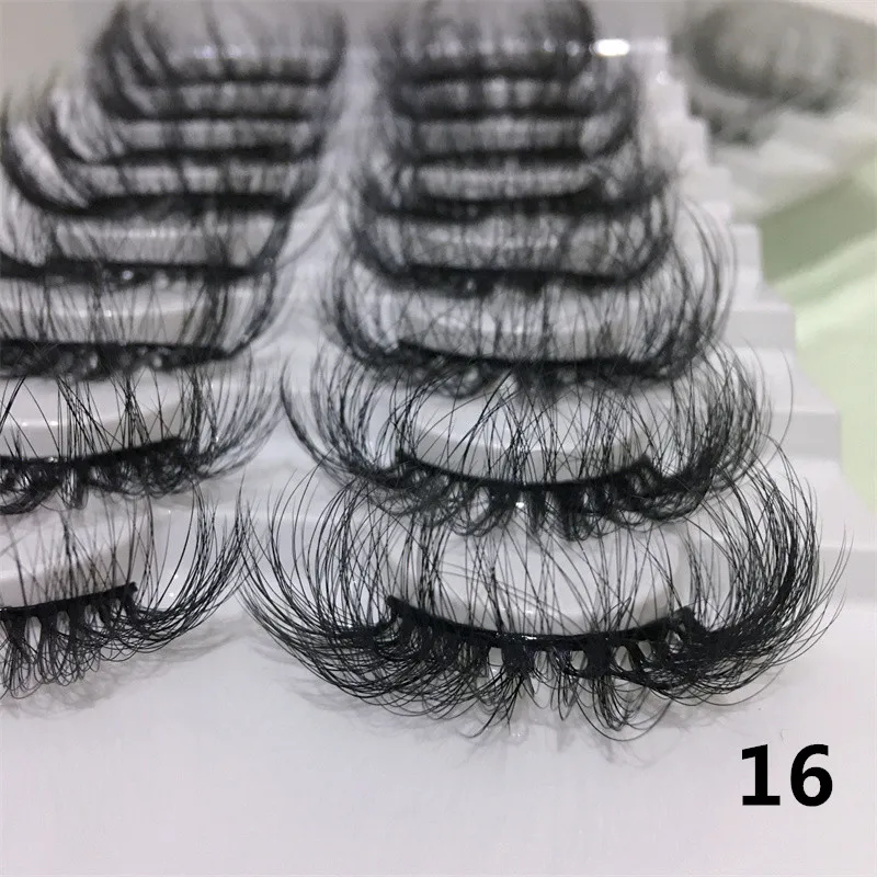 

NEW 8Pairs Fluffy Lashes 25mm 3d Mink Lashes Long Thick Natural False Eyelashes Lashes Vendors Makeup Mink Eyelashes Eyelashes