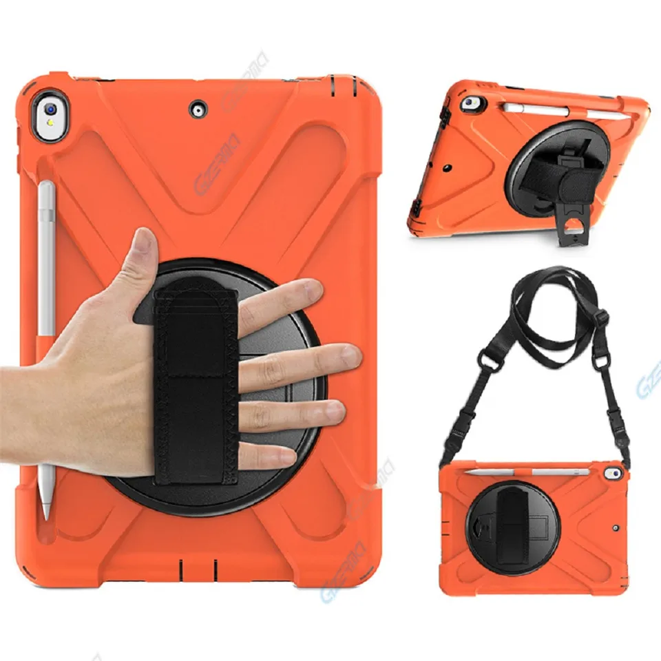 orange Для iPad Air 10,5 /для iPad Pro 10,5 чехол с карандашом с подставкой противоударный защитный чехол для iPad 3th - Цвет: orange