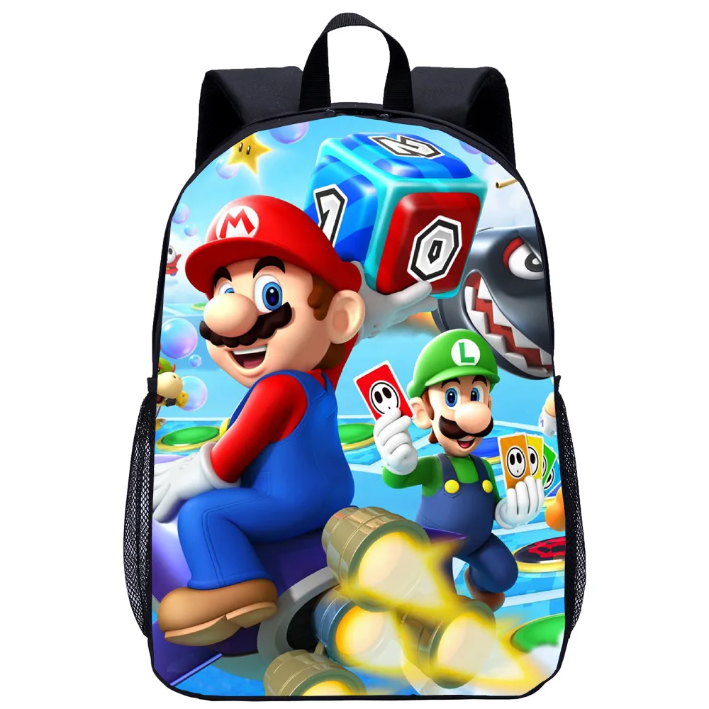Детский рюкзак Super Mario для мальчиков милый стильный мультяшный ранец детского