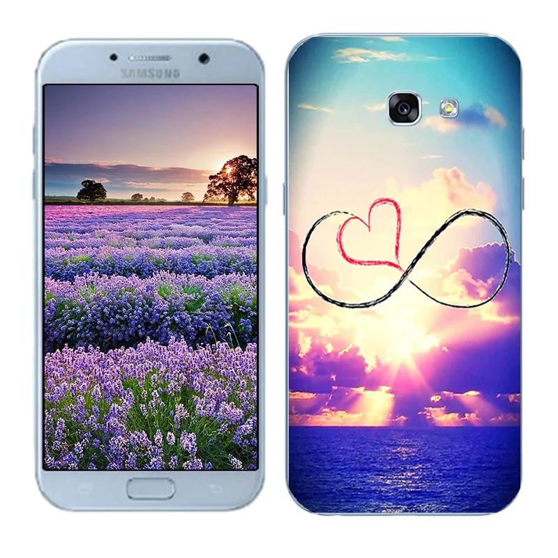 Чехлы для телефонов samsung Galaxy A5 A3 мягкие ТПУ Fundas Para Coque DIY окрашенный плотный чехол для телефона Galaxy A7 Shell - Цвет: 01