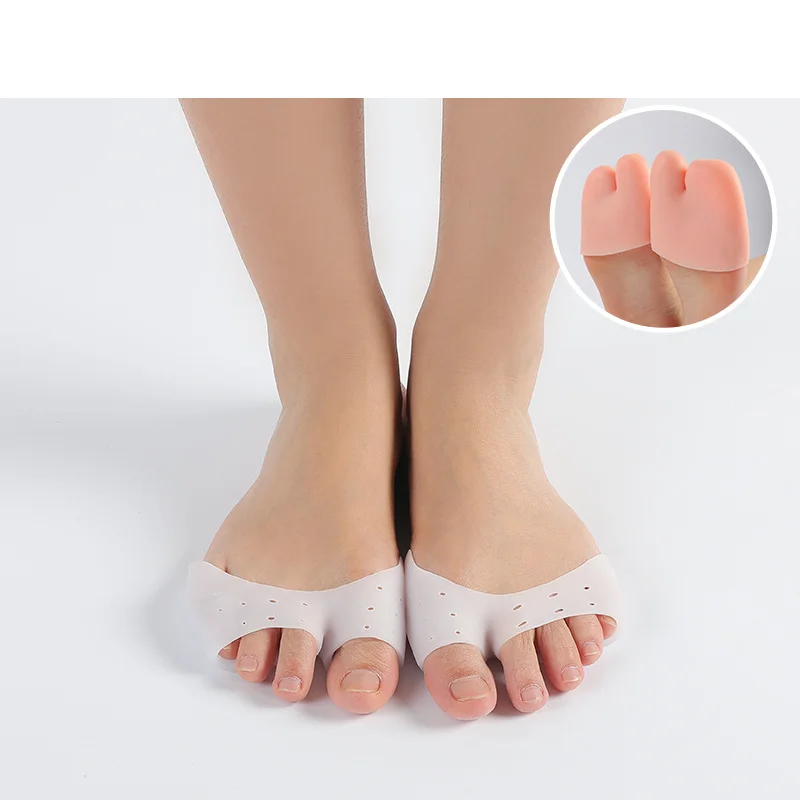 

1 Pair Silicone Toe Sleeve Foot Protection Ballet High Heels Hallux Valgus Gel Protective Protector Care Tool Massge Toe Pad
