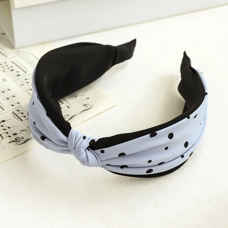 

Fashion Polka Dots Cross Knot Hair Band For Women Girls Handmade Twisted Cloth Headbands Hair Hoop Hair Accessories Headwear