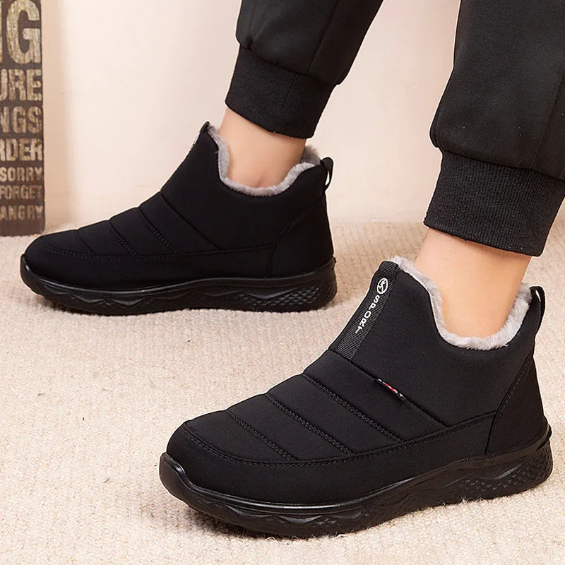 

Winter Women Snow Boots Plush Warm Non Slip Waterproof Ladies Flats Sneakers Casual Slip On Female Ankle Boots Botas Mujer 2022