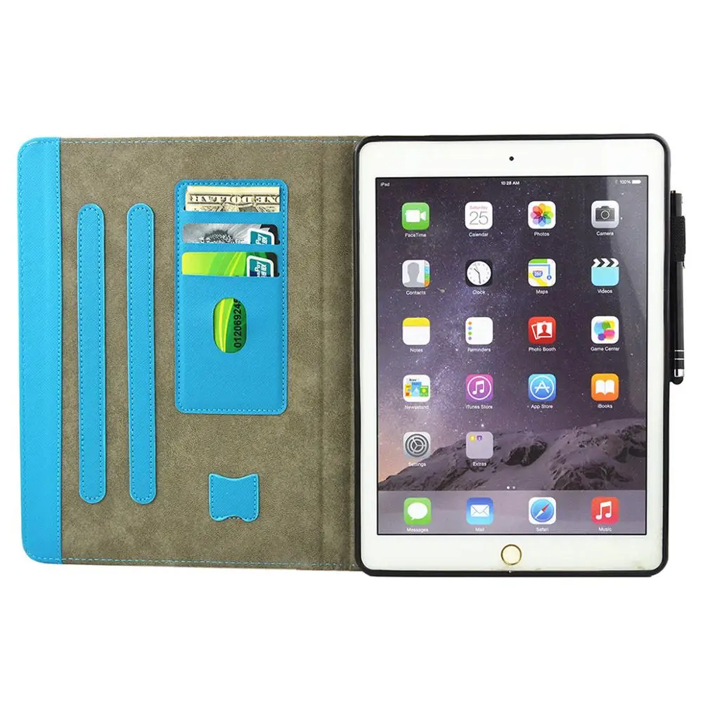 Стильный окрашенный чехол KAIBASSCE для планшета iPad Air 1 2 9 7 дюйма 2017 2018 мягкий с