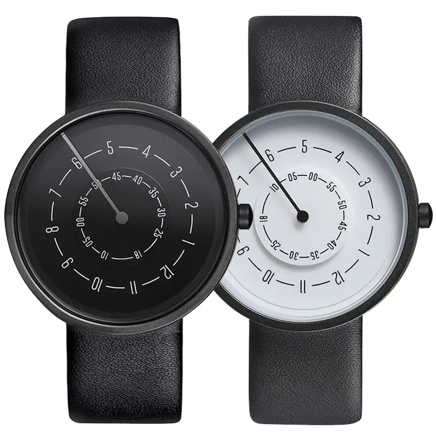 

Drop Shipping Watch for Men Women Quartz Watches Turntable Number Dial Wristwatch Stainless Steel Band Couple Wrist Clock Reloj