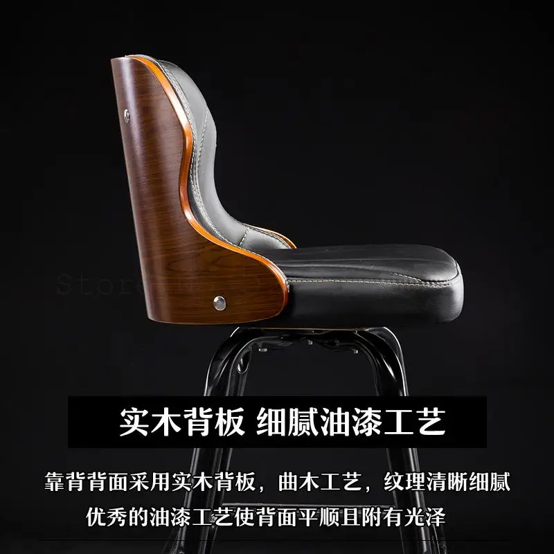 Европейский стиль ретро стул для бара спинки барный вращающийся металлический