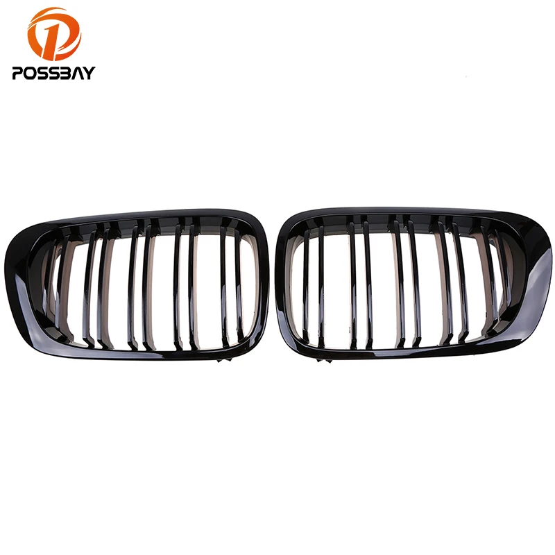 Posbay автомобильные гоночные решетки глянцевые черные для BMW 3 Series E46 Cabrio 2000 2003