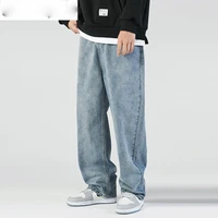single road mens jeans men fashion 2021 denim pants baggy hip hop japanese streetwear korean style trousers blue jeans for men