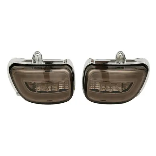 Передние светодиодные указатели поворота мотоцикла для Honda Goldwing GL1800 2001-2017 F6B 2013-2017 2016 2015 2014, прозрачный/оранжевый/дымчатый