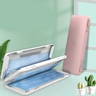 Двухслойный контейнер для хранения масок с зеркалом, одноразовый пылезащитный держатель для хранения масок, портативный Банкомат для хранения, Временная папка