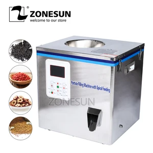 Машина ZONESUN для упаковки чая, машина для наполнения саше, машина для наполнения банок, гранулы, автоматическая машина для взвешивания, наполнитель порошка