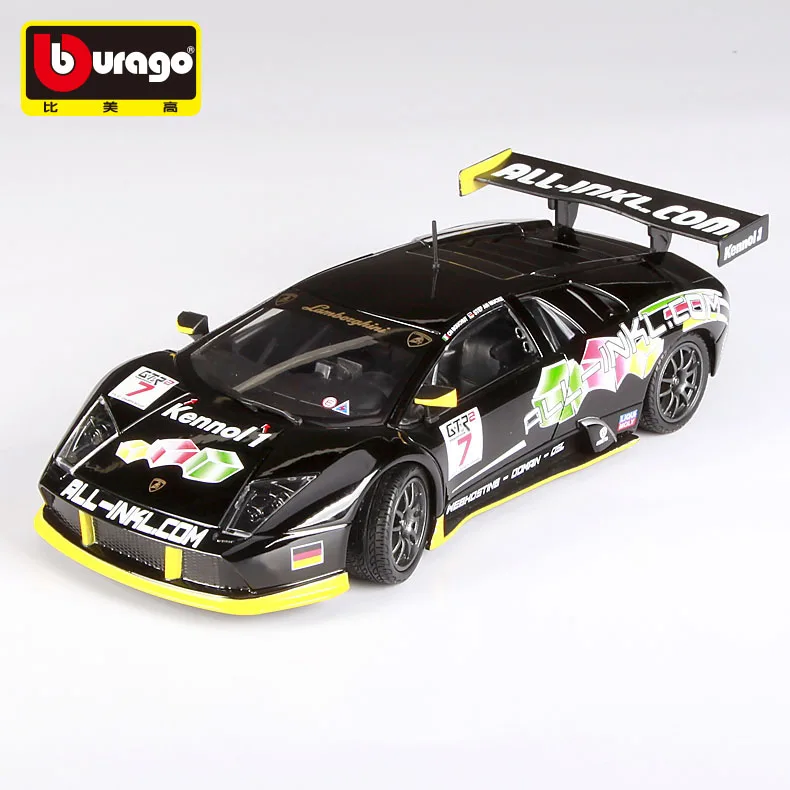 Модель гоночного автомобиля Bburago 1:24 Lamborghini летучая мышь фиагт из сплава имитация