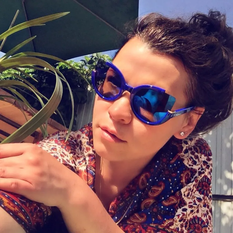 2020 Новое поступление популярные модные солнцезащитные очки кошачий глаз Женская