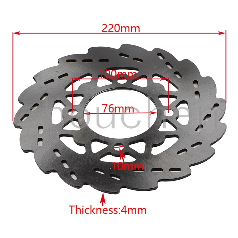 Стальной дисковый ротор 190 мм/220 мм для велосипеда-внедорожника передний и задний