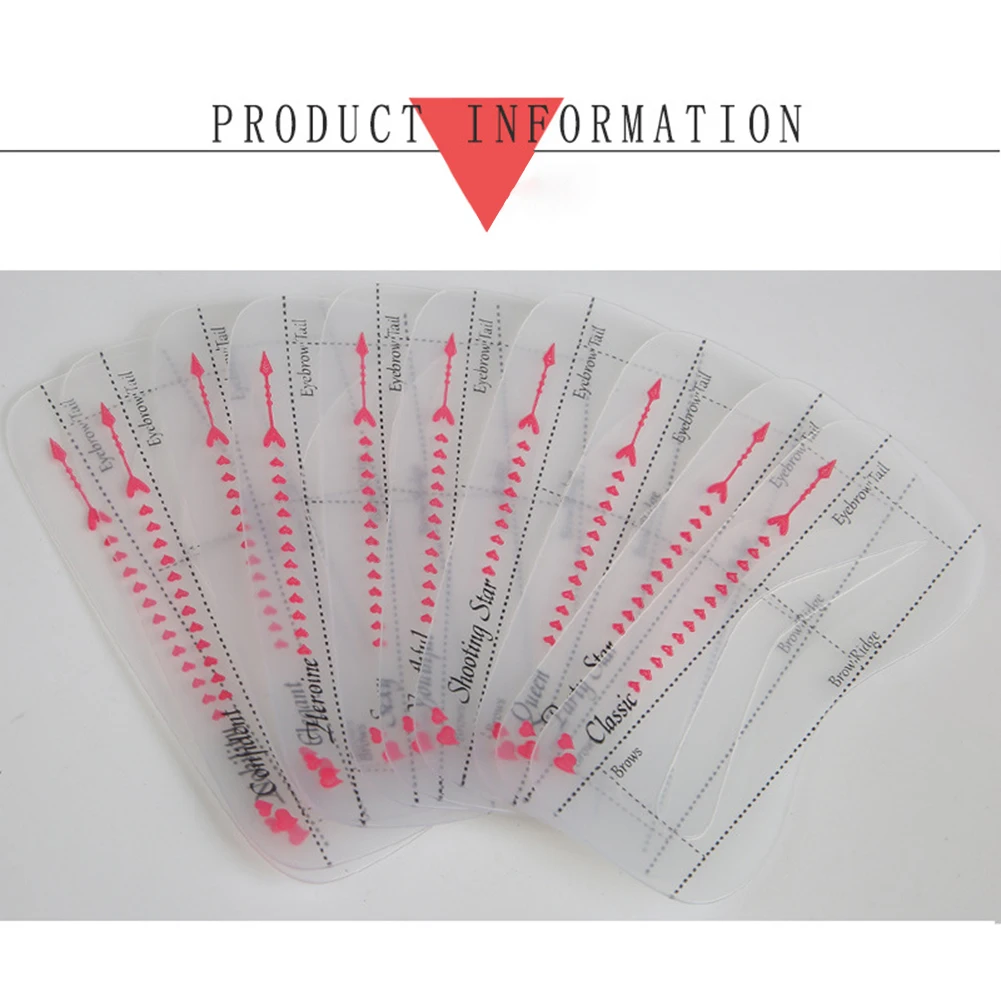 10 шт./компл. трафарет для бровей Шаблон ухода за бровями инструменты красоты