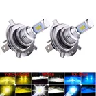 2 шт., Автомобильные светодиодные лампы H4 H7 H11 H8 H9 9006 HB4 H1 9005 HB3 6000 К 4300 К