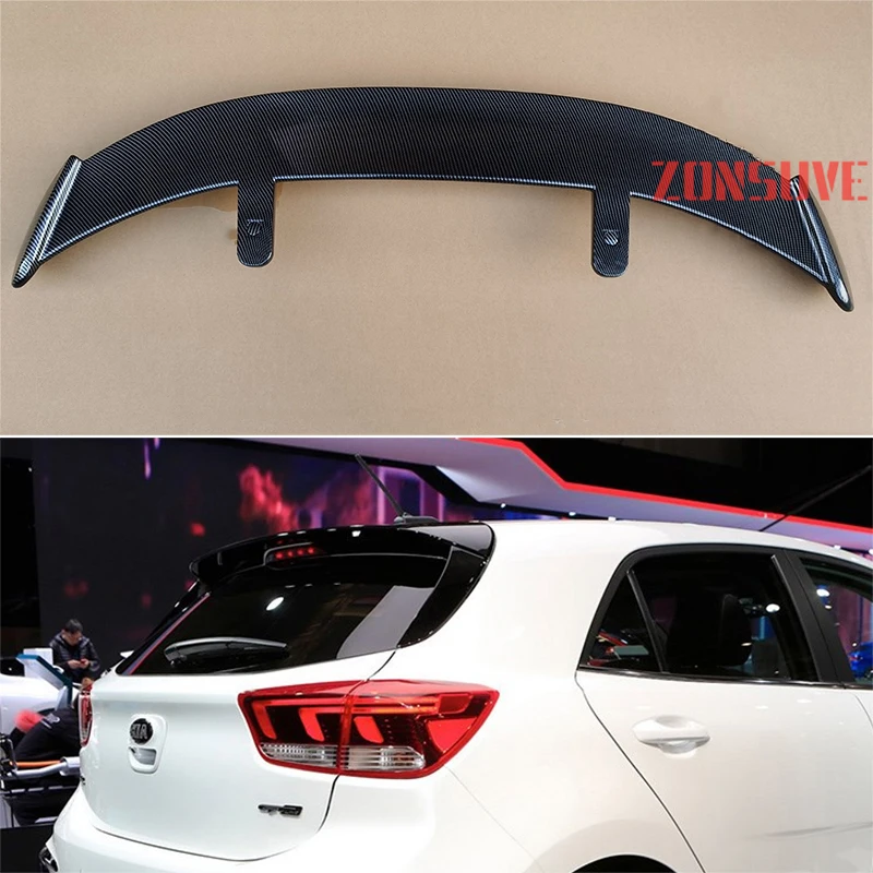 

For KIA 2015-2018 Year Rio Spoiler ABS Plastic Hatchback SUV Roof Rear Wing Body Kit Accessories