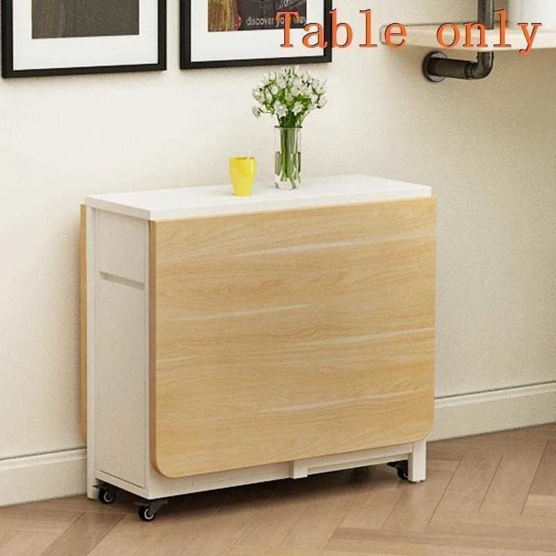 

A Manger Moderne Pliante Kitchen Yemek Masasi Tavolo Dinning Set Retro Wooden Folding Desk Bureau Mesa De Jantar Dining Table