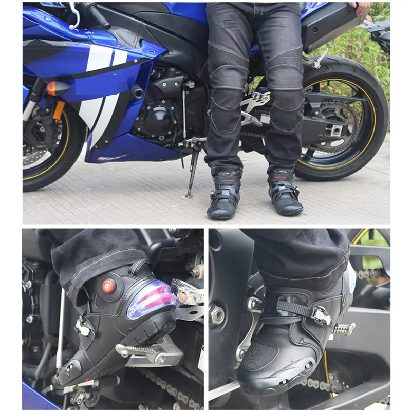 

Motorcycle Boots Biker Waterproof Speed Motocross racing Non-slip Protective Motorbike Riding off road boots Shoes