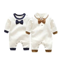 new born baby clothes autumn infant toddler boys romper long sleeve solid ribbed cotton baby jumpsuit 0 2yrs korean baby costume