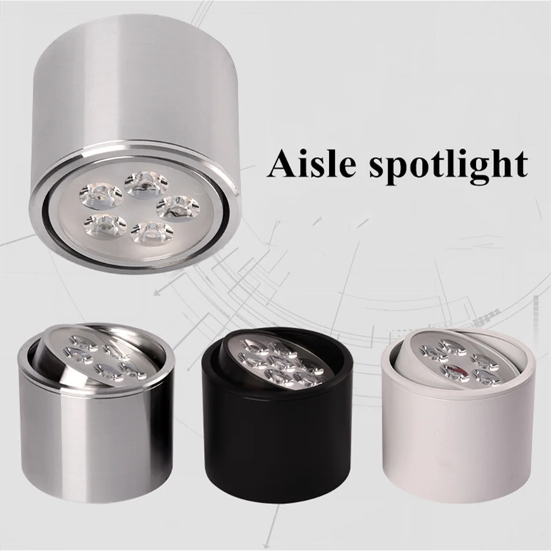 

1pcs 6W 10W 14W 18W 24W Dimmable led spot downlight High Power LED Ceiling Spot Light Kitchen Bathroom LED Downlights AC85-265V