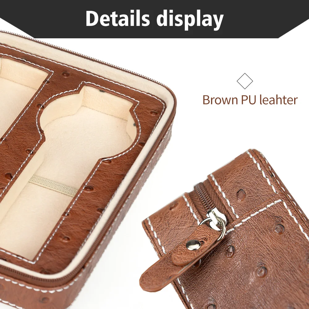 Роскошная упаковка для часов чехол путешествий кожа 4 упаковки коробка наручных