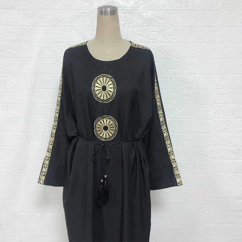 

Kalenmos Muslim Abaya Dress Moroccan Kaftan Ramadan Islamic Women Eid Dubai Embroidery Prayer Hijab Dresses Caftan Long Robe