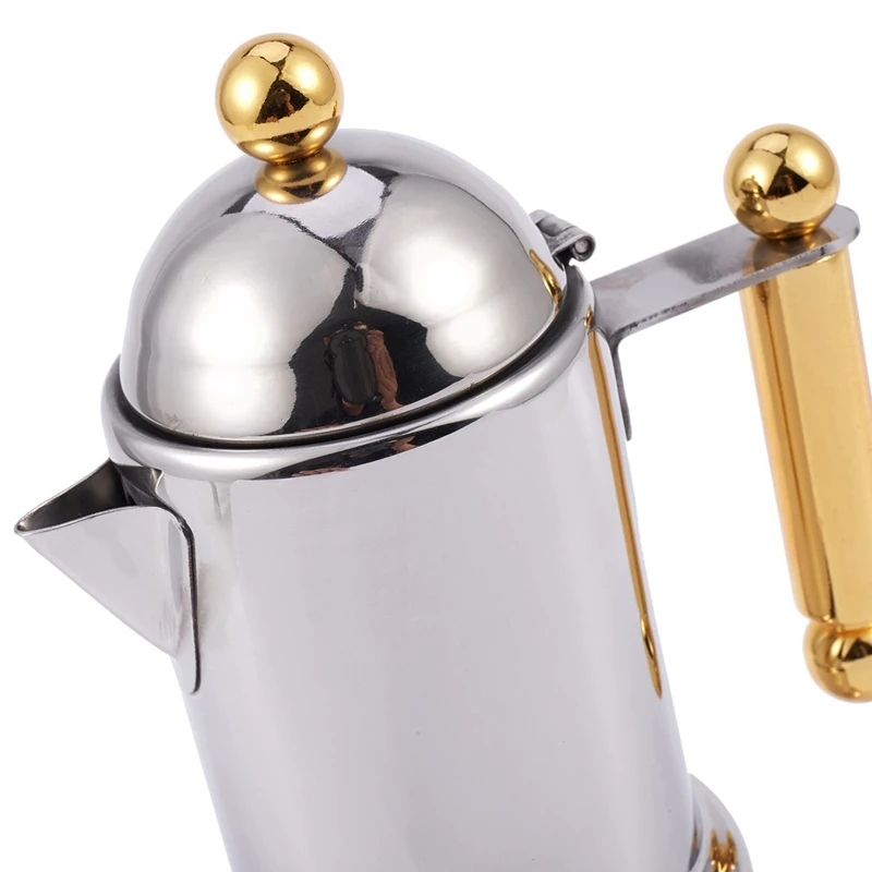 

1 Pcs Meat Hammer Loose Meat Hammer & 1 Set 200Ml 4 Cups Stainless Steel Coffee Pot Moka Coffee Maker