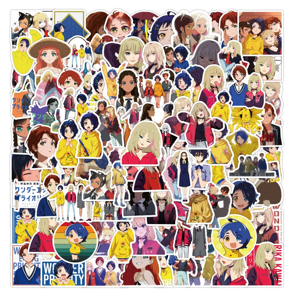 

10/30/50/100pcs WONDER EGG PRIORITY Cartoon Anime Stickers for Laptop Suitcase Luggage Motor Bicycle Car Fridge Guitar Phone