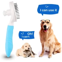 pet comb self cleaning brush professional grooming brush for dogs and catsquick clean short and medium hair removal accessories