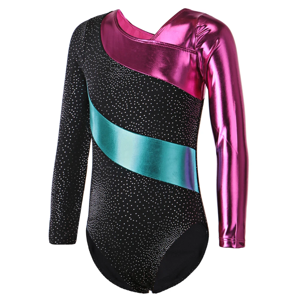 Танцевальный костюм для девочек BAOHULU ритмичный балет блестящие стразы