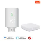 Привод радиатора Xiaomi Tuya ZigBee3.0 программируемый, термостатический клапан радиатора, регулятор температуры с голосовым управлением через Alexa