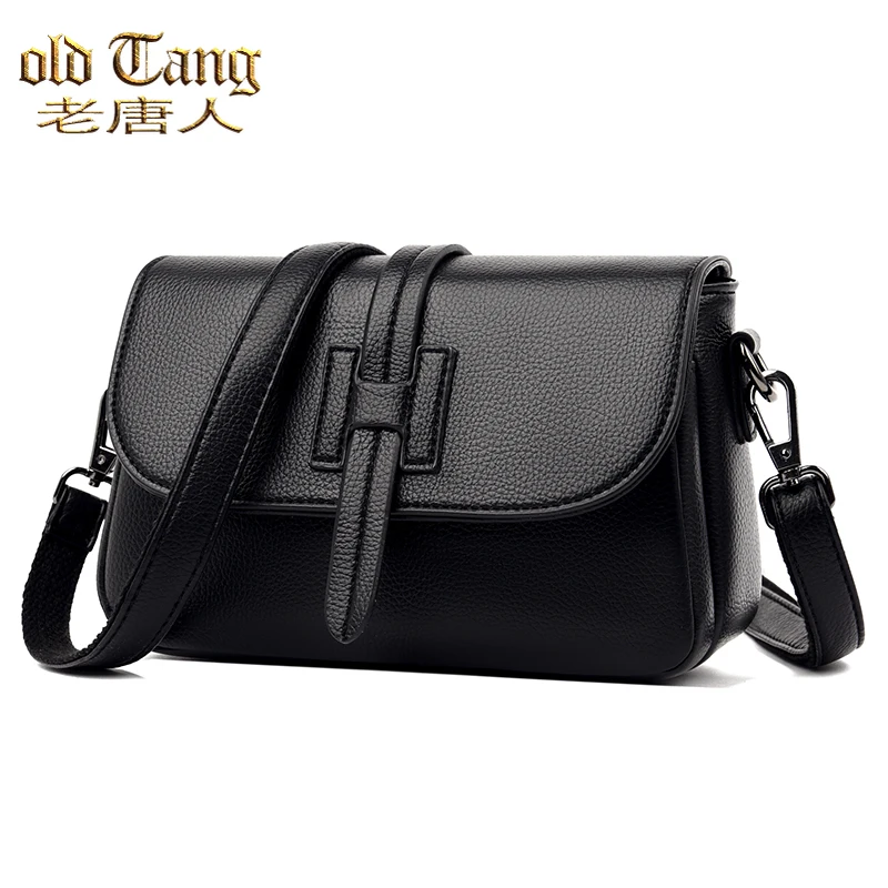

High Quality leather Women's Handbag Designer Solid Color Shoulder Bags for Women 2021 Casual Wild Crossbody Small Square Bag