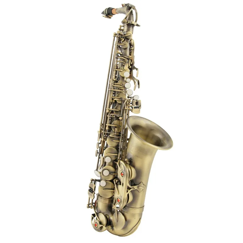 Альт-саксофон JK Eb Новое поступление латунный золотой крашеный инструмент
