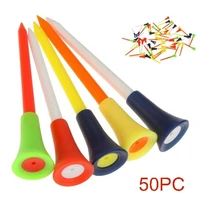 wholesale 50pcsset 83mm durable golf tees cushion top ball holder training outdoor sports accessories