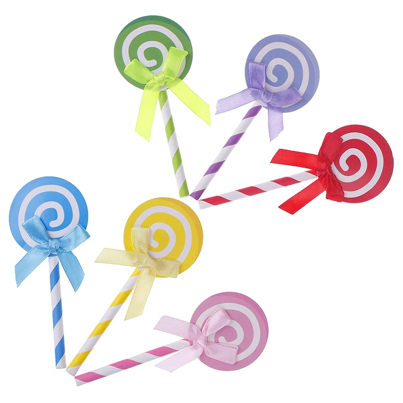 В форме леденца ко дню рождения вставлять карты вечерние 6 шт./компл. Карамельный