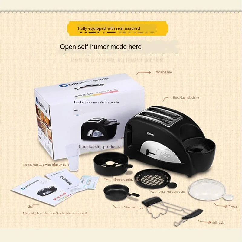 

Multifuntion Breakfast Maker Bread Toaster Steam Egg Sandwich Maker Electric Oven For Household 220V