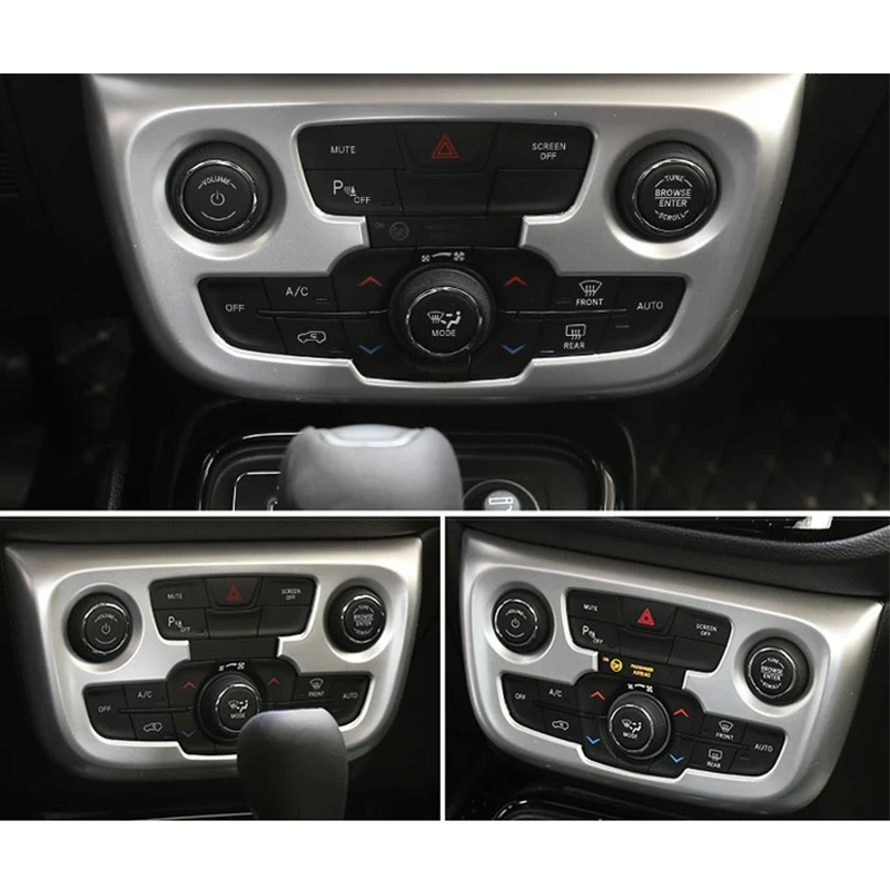 Для Jeep Compass 2017 2018 2019 2020 ABS хромированные аксессуары для интерьера автомобильный
