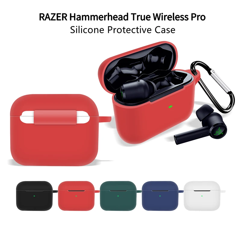 Мягкий силиконовый защитный чехол для Razer hammer Head True Wireless Pro водонепроницаемый