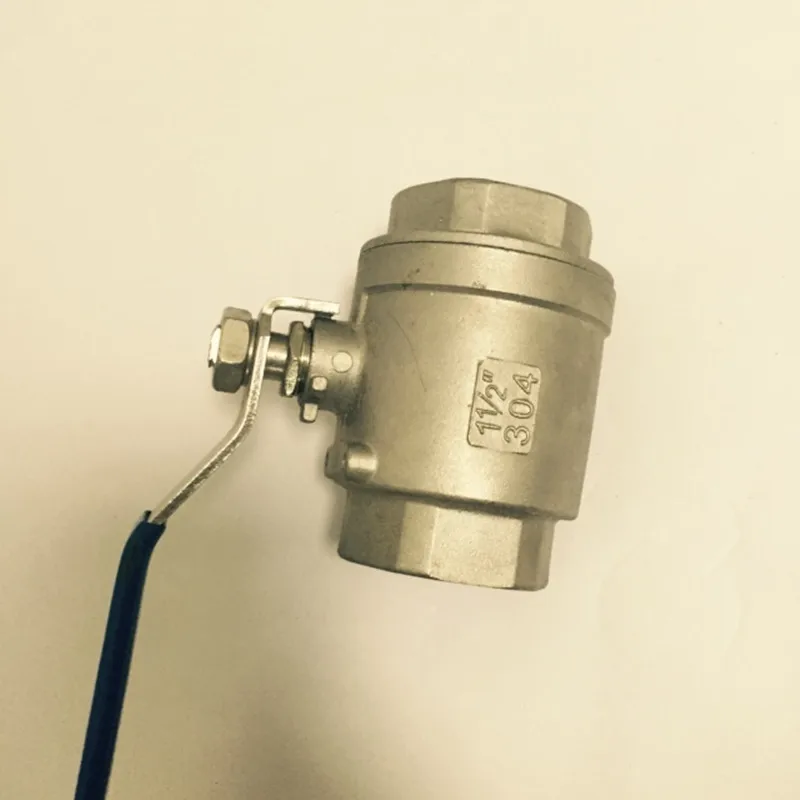 Нержавеющая сталь SS 304 труба из двух частей шаровой клапан с резьбой 1/4 &quot3/8&quot 3/4