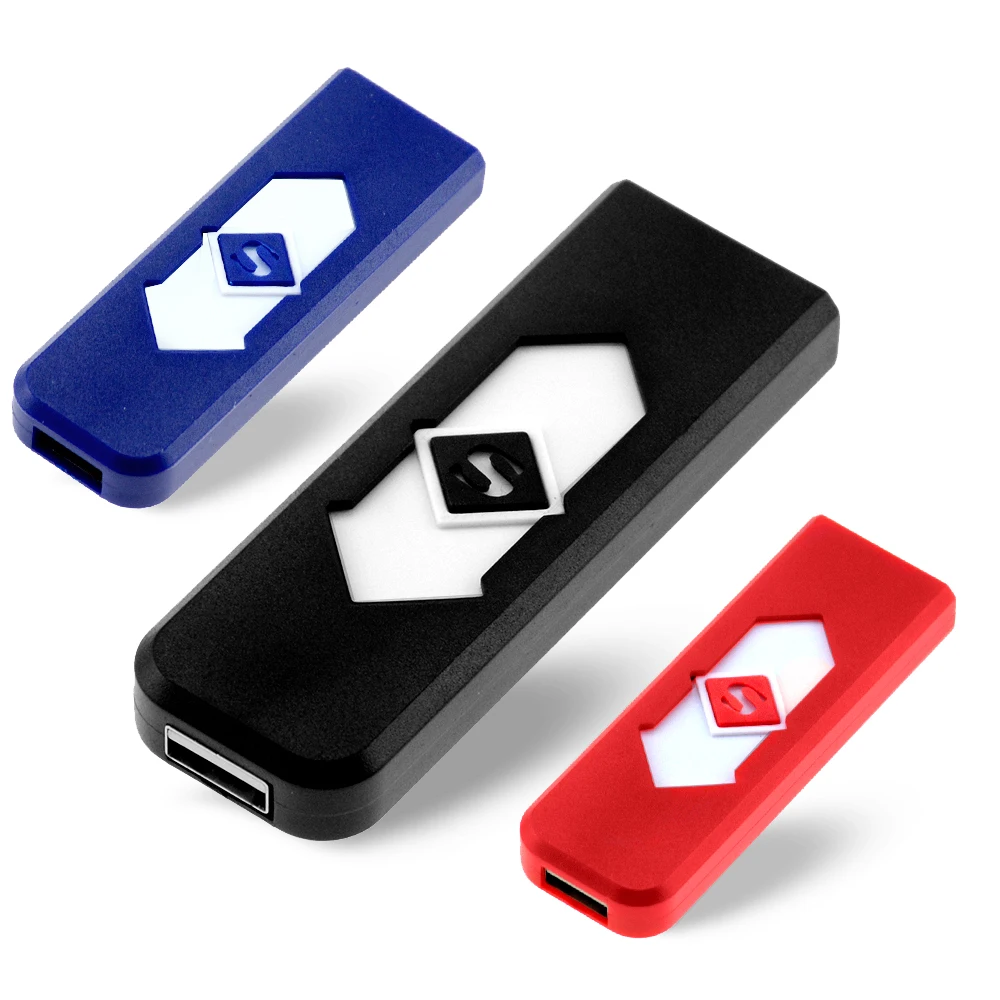 1 шт. ветрозащитная приятный подарок Бездымная USB зажигалка для электронных