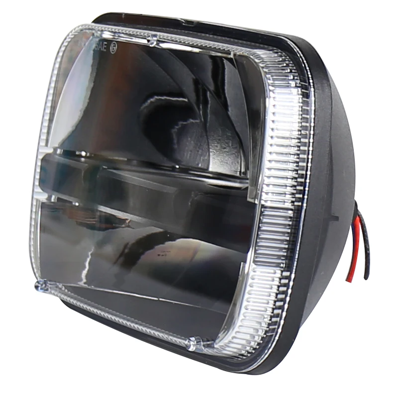 Квадратные Автомобильные светодиодные фары дальнего света 5x7 дюймов для Jeep Wrangler