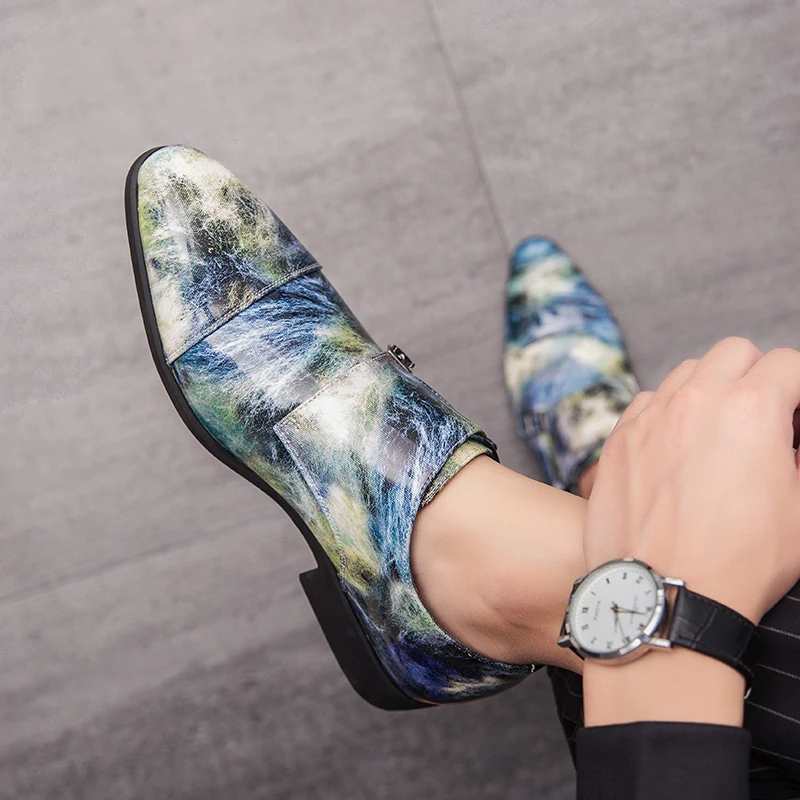 Новинка 2019 Роскошные Мужские модельные туфли деловые офисные повседневная обувь