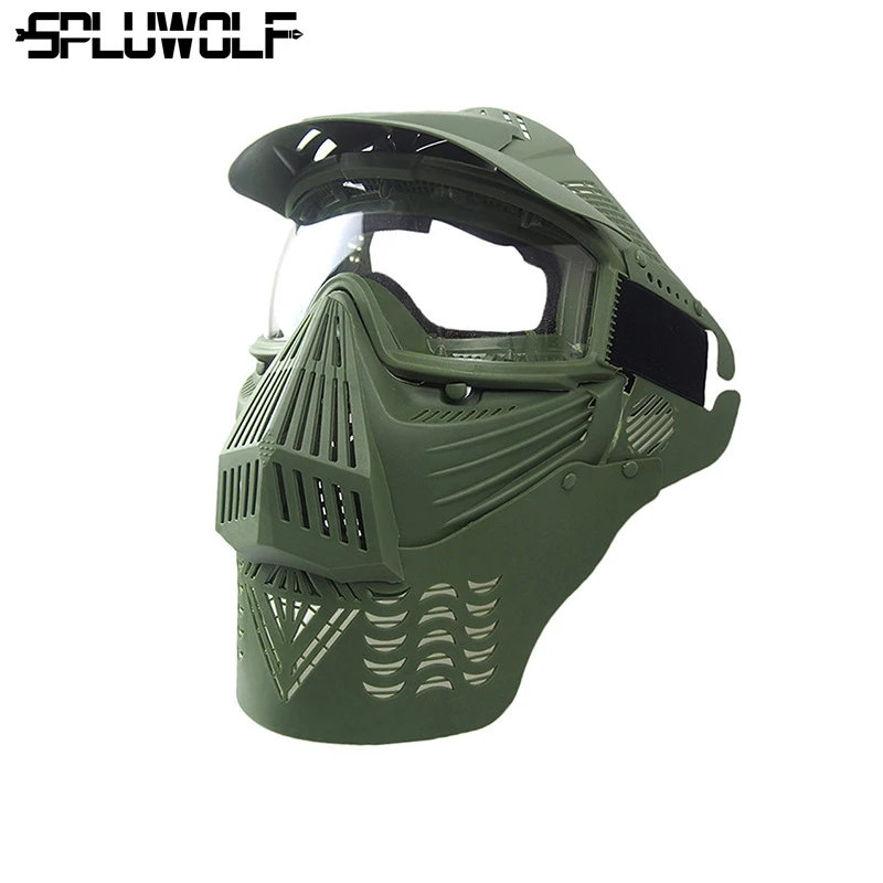 Military Tactical Mask Full Face Protective Paintball Mask Shooting Airsoft Cover